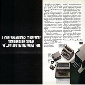 1967 IBM Selectric & MT/ST Typewriter’s Dictation Units Vintage Print Ad/Poster